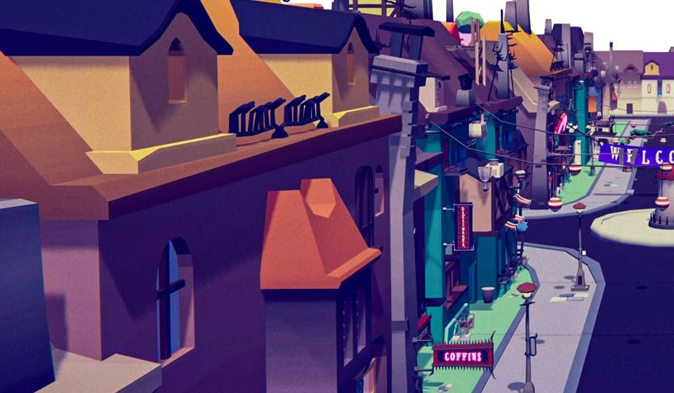 animowane drzewa i schody